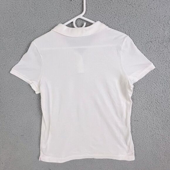 LILLY PULITZER WOMENS POLO GOLF SHIRT WHITE SIZE L - Picture 2 of 9